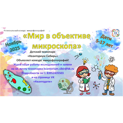 В «Кванториуме Сибирь» стартует межмуниципальный исследовательский конкурс «Мир в объективе микроскопа»